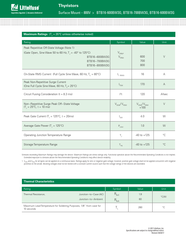 BTB16-800BW3G