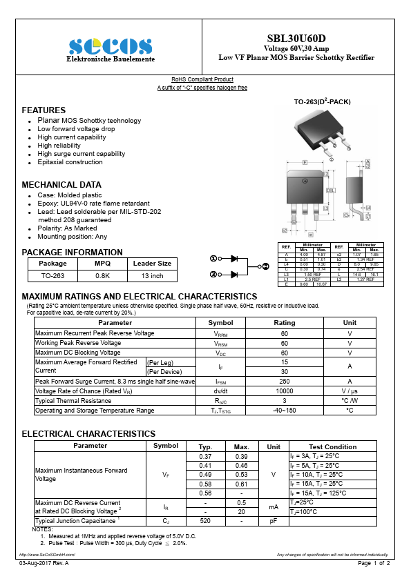 SBL30U60D