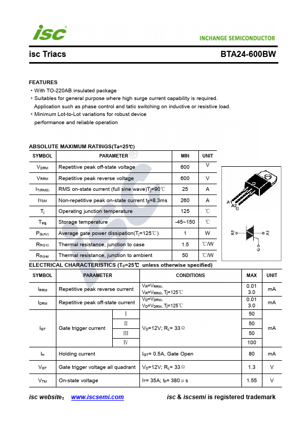 BTA24-600BW