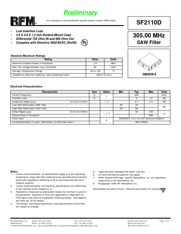 SF2110D