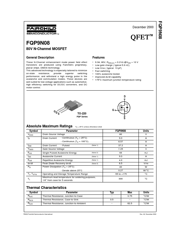 FQP9N08