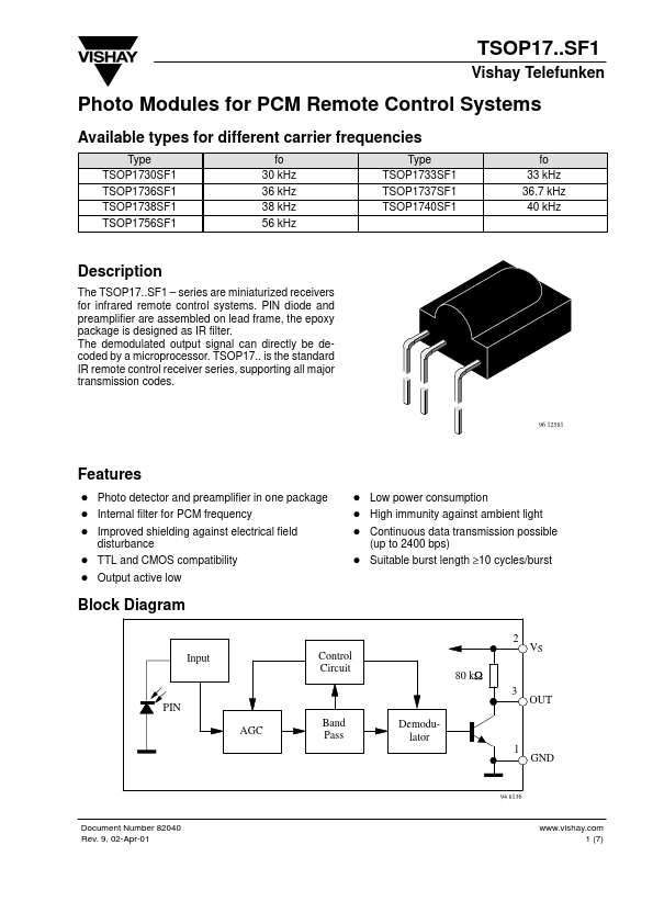 TSOP1733SF1