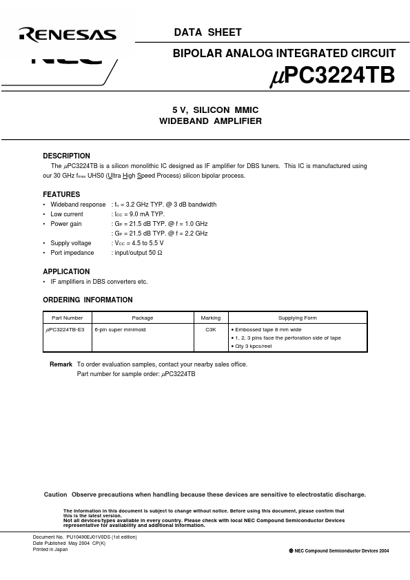 uPC3224TB