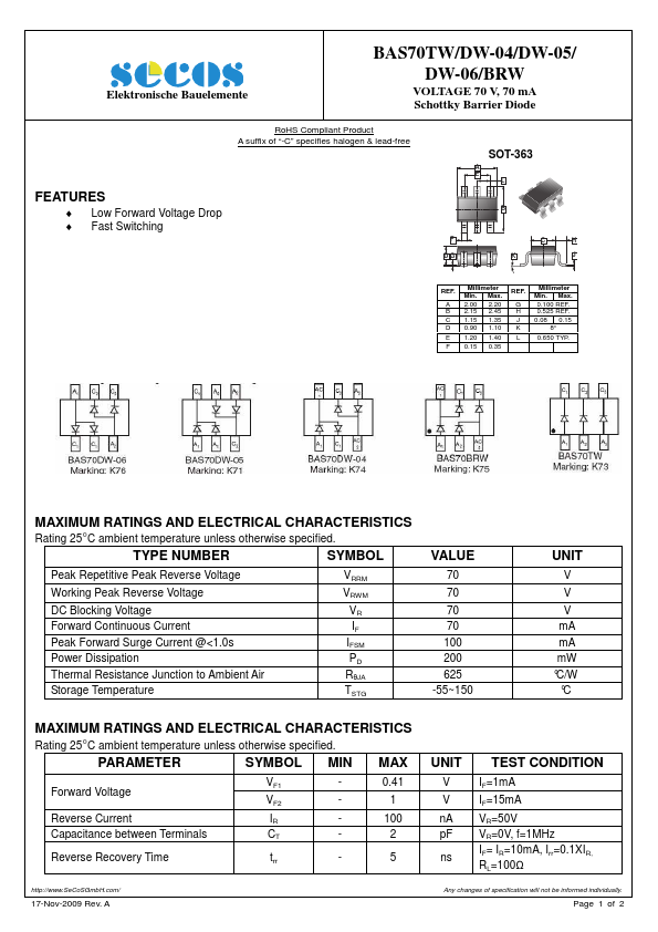 BAS70TW