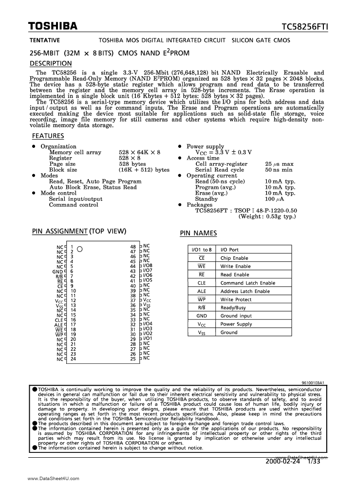 TC58256FTI