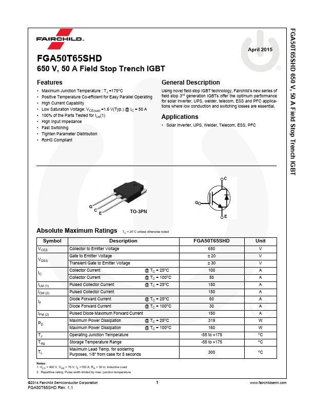 FGA50T65SHD