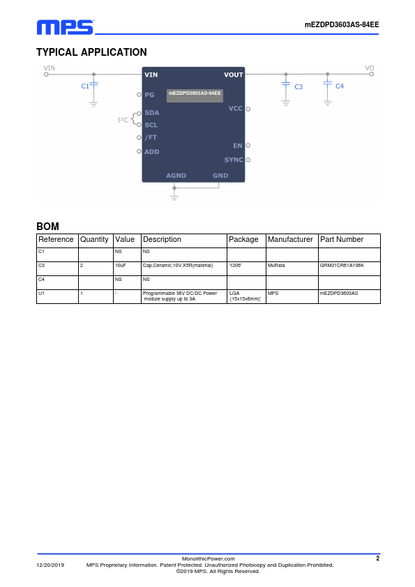 mEZDPD3603AS-84EE