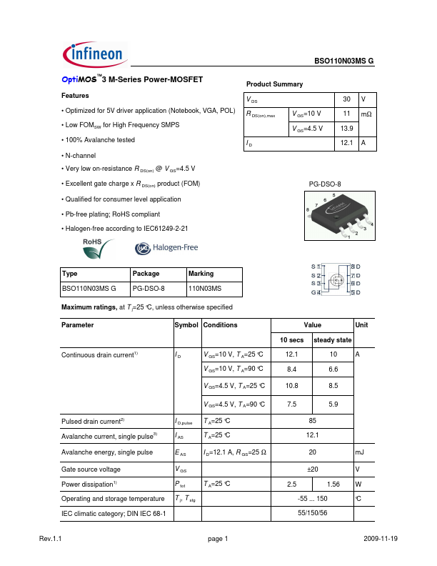 BSO110N03MSG