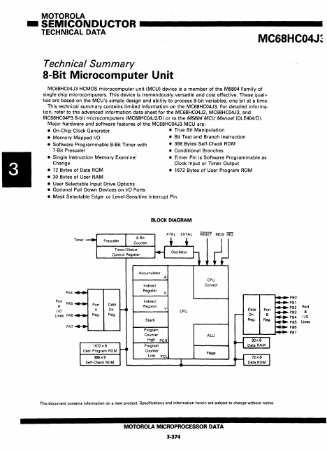 MC68HC04J3