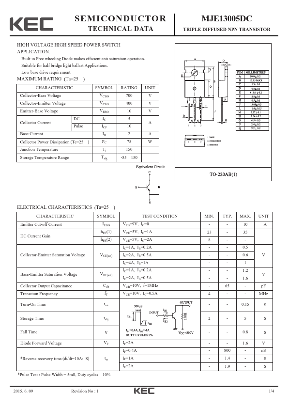 MJE13005DC