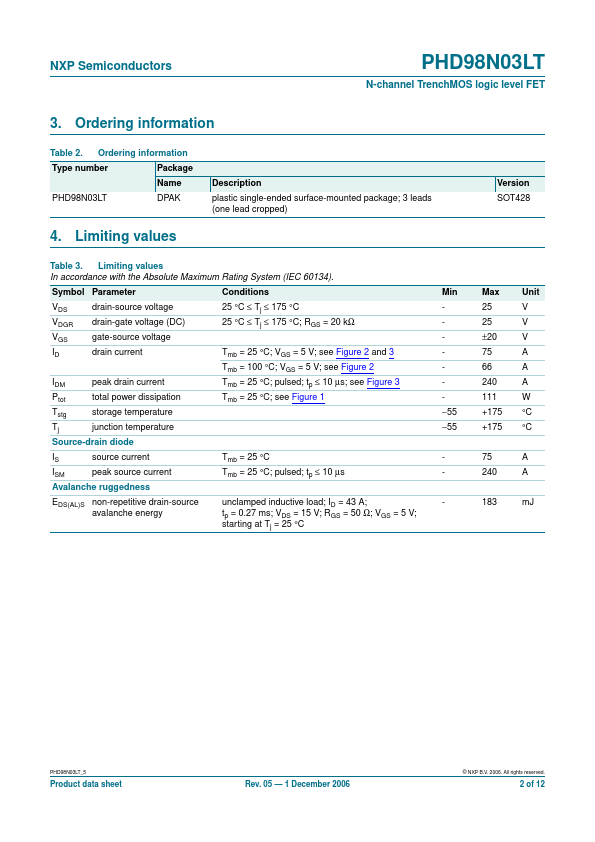 PHD98N03LT