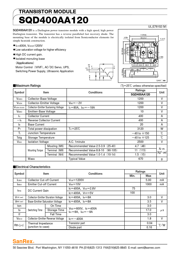 SQD400AA120