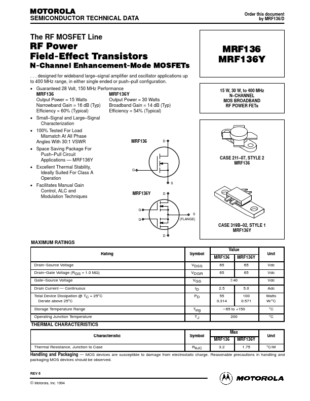 MRF136Y