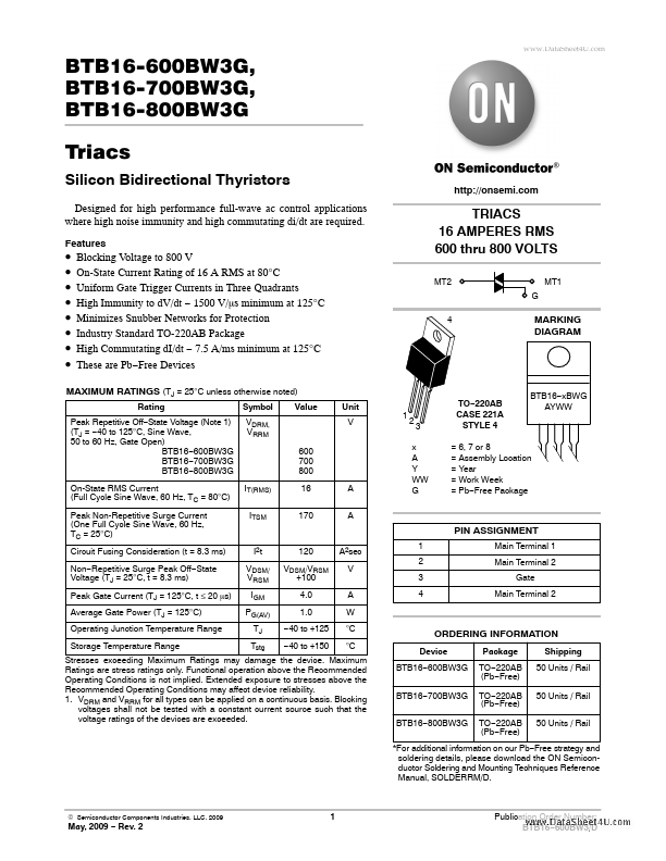 BTB16-800BW3G