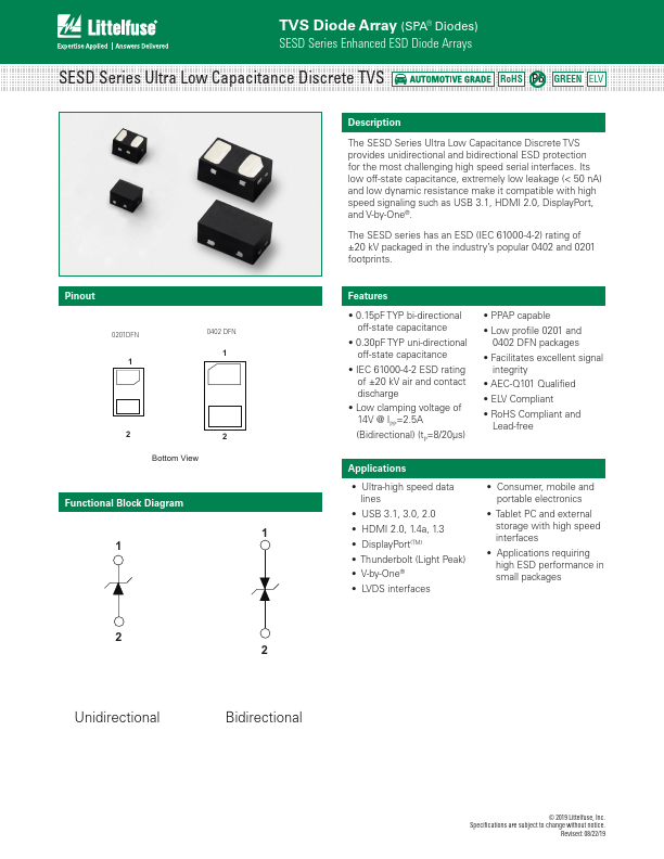 SESD0201X1UN-0020-090