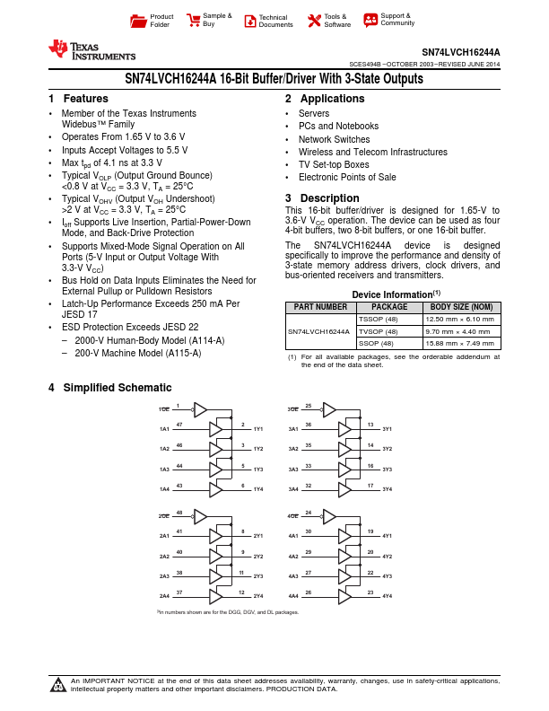 SN74LVCH16244A