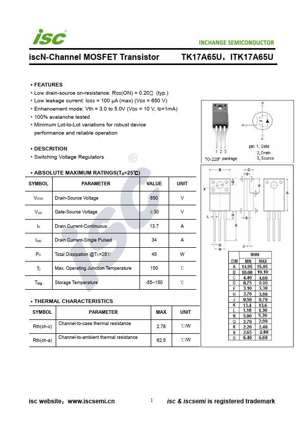 TK17A65U