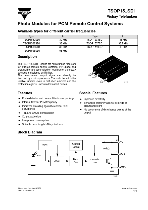 TSOP1540SD1