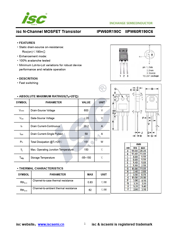 IPW60R190C