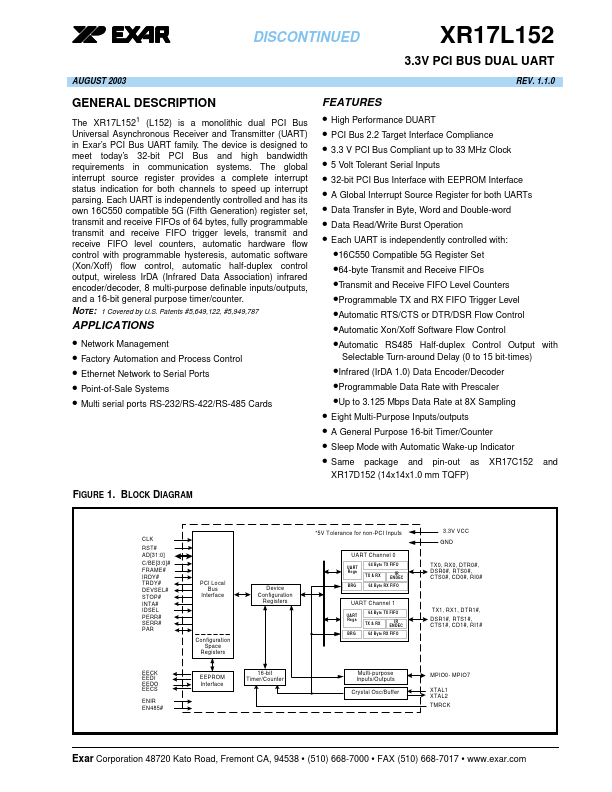 XR17L152IM