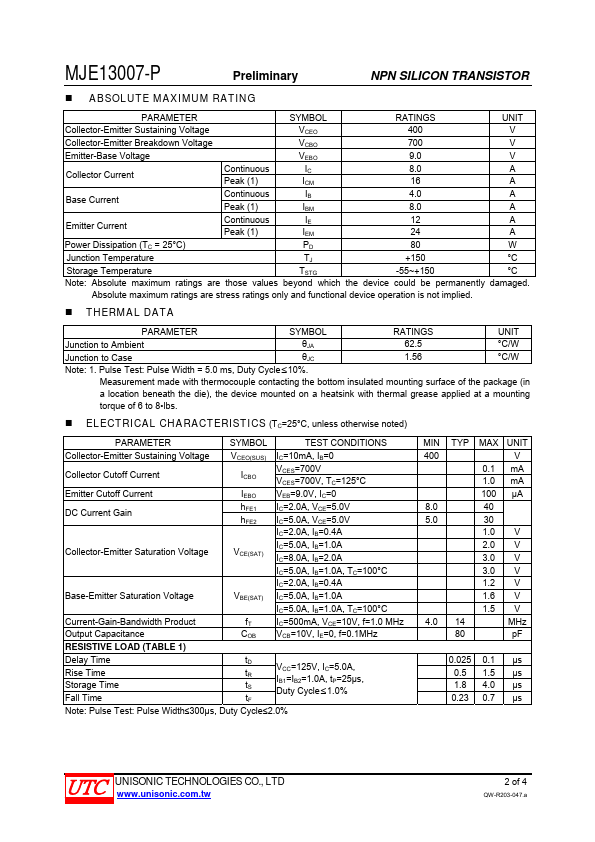 MJE13007-P