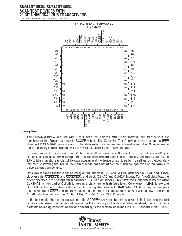 SN54ABT18504