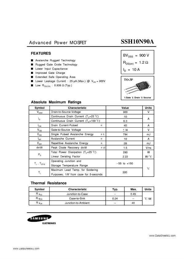 SSH10N90A