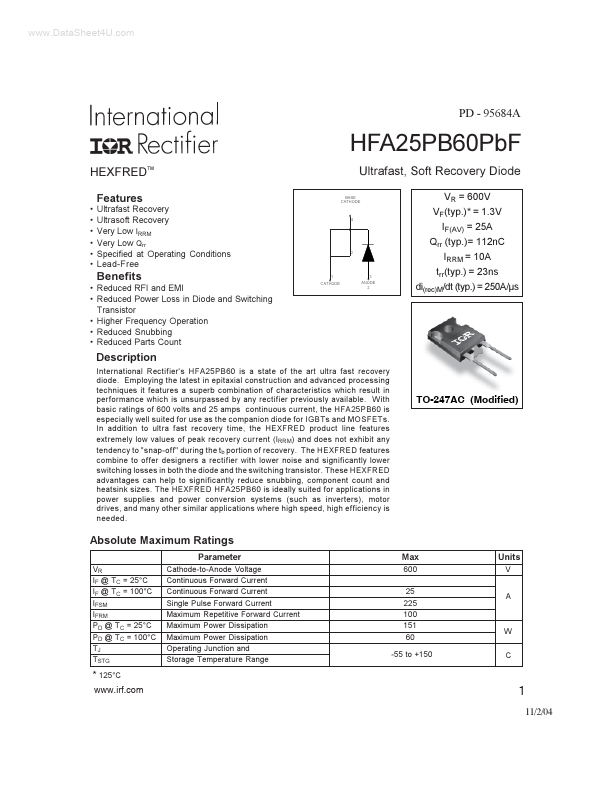 HFA25PB60PBF