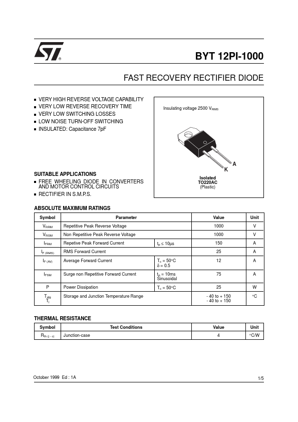 BYT12PI-1000