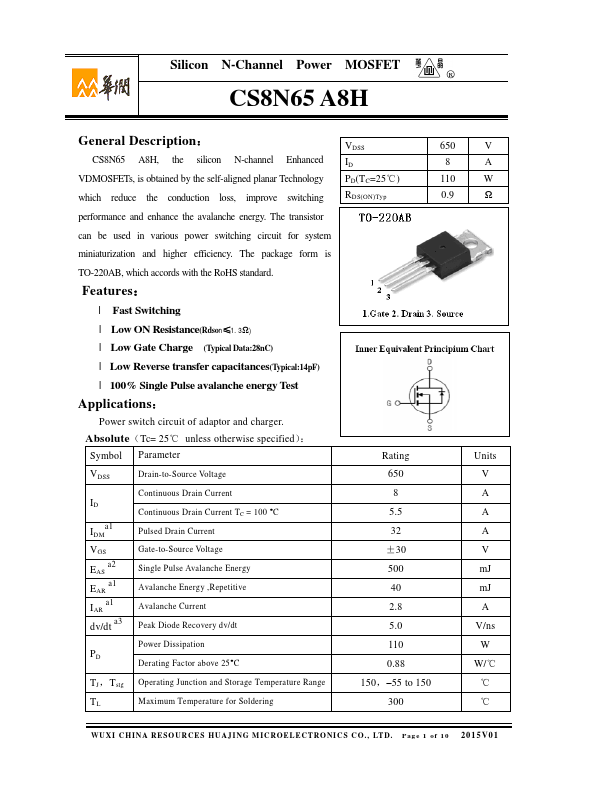 CS8N65A8H