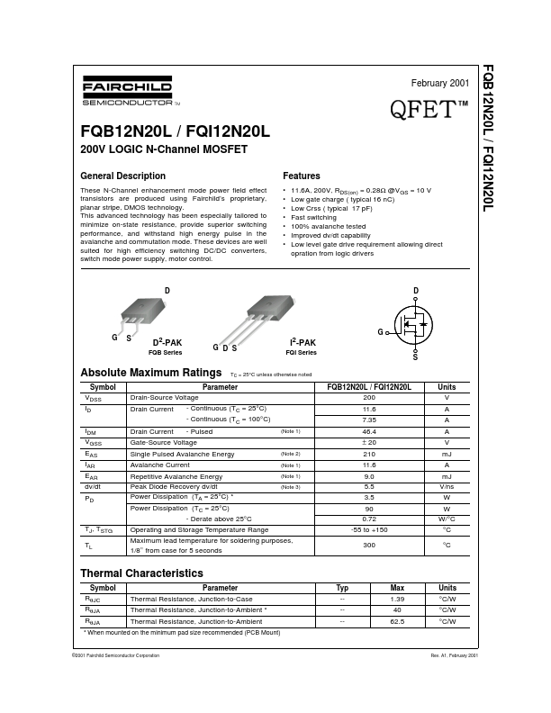 FQI12N20L