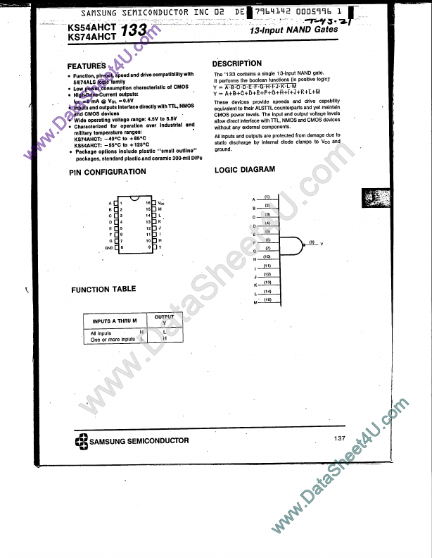 KS74AHCT133