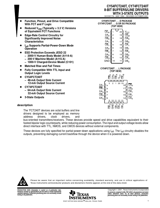 CY74FCT240T