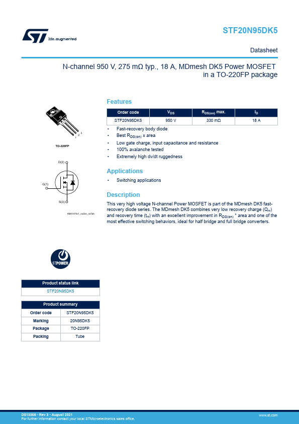 STF20N95DK5