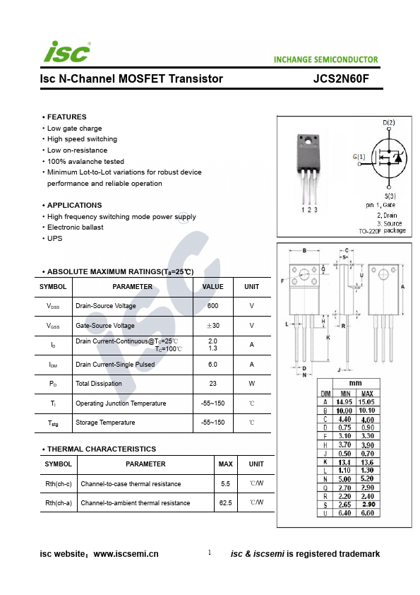 JCS2N60F