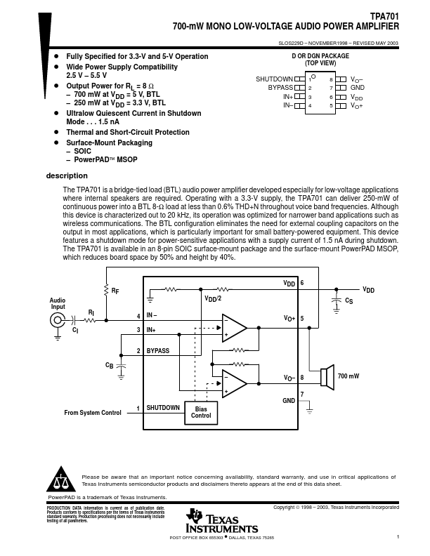 TPA701