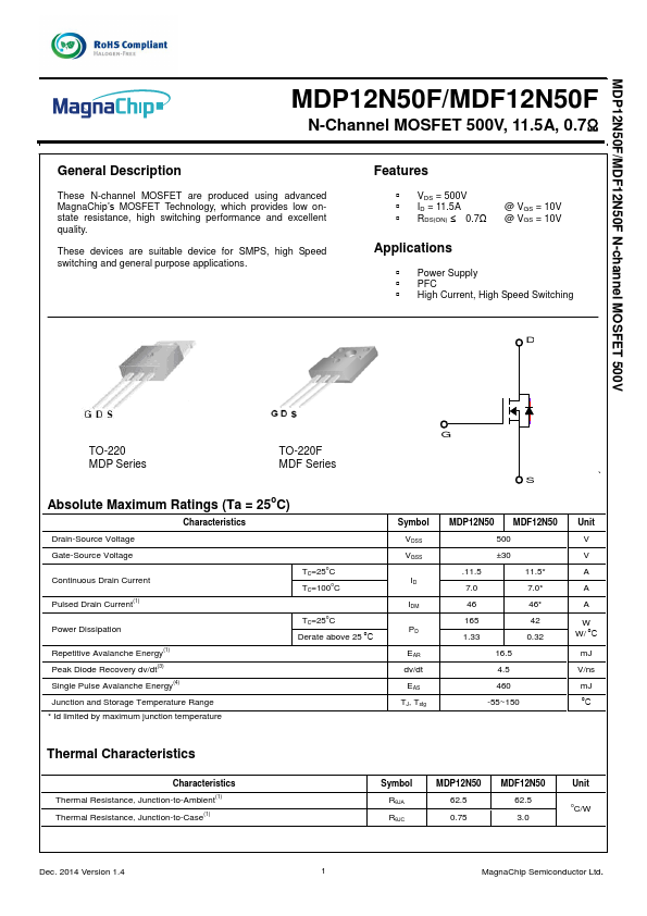 MDP12N50F