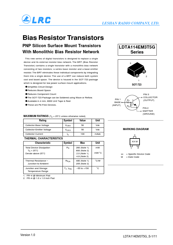 LDTA143TM3T5G