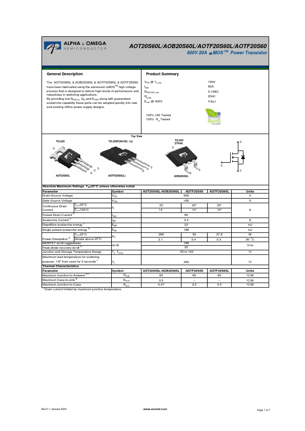 AOB20S60L