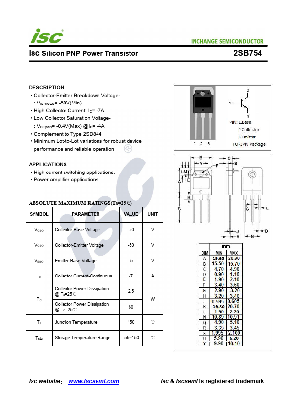 2SB754