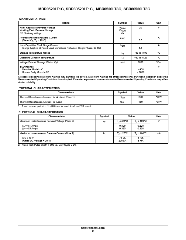 SBR80520LT3G