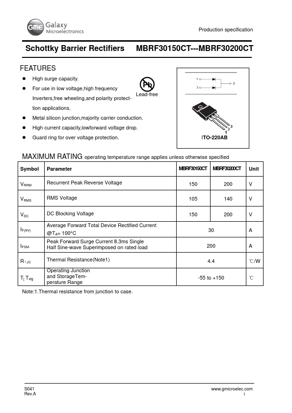 MBRF30150CT