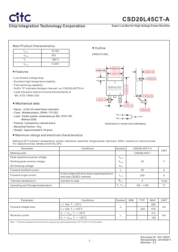 CSD20L45CT-A