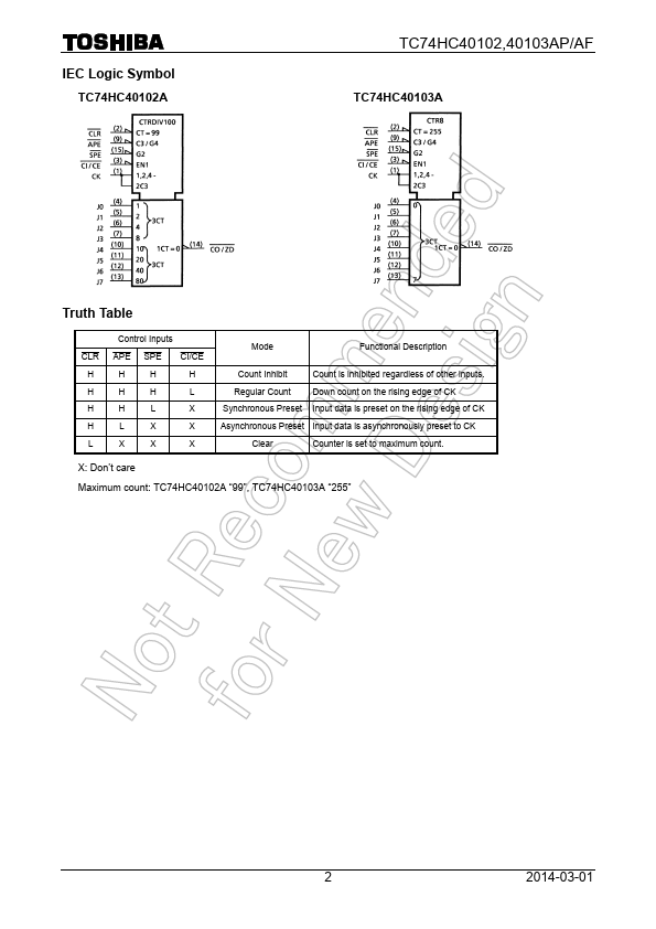 TC74HC40103AF