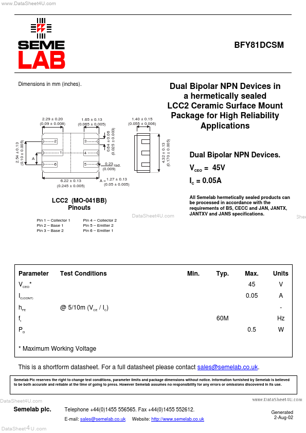 BFY81DCSM