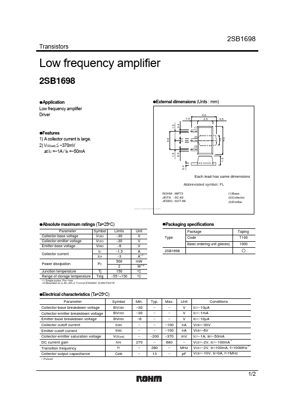 2SB1698