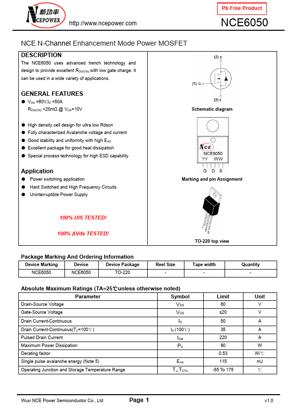 NCE6050