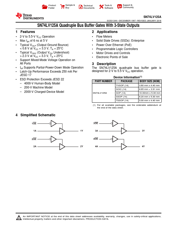 SN74LV125A