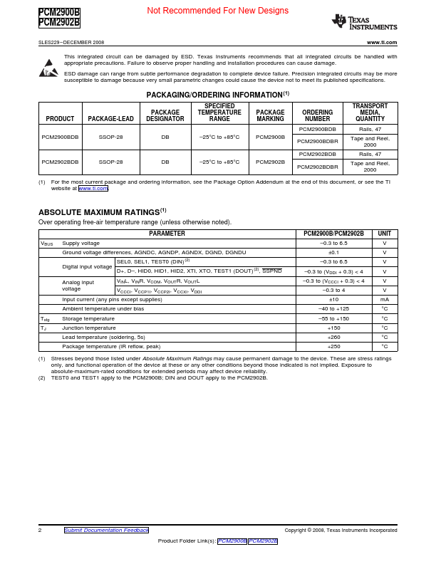 PCM2902B