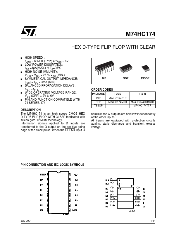 M74HC174